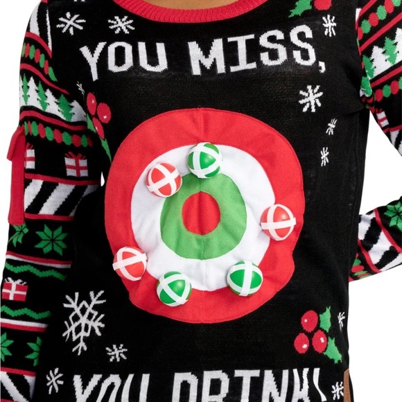 Tipsy Elves
YOU DRINK!
WOMEN'S DRINKING GAME UGLY
CHRISTMAS SWEATER - Picture 5 of 10